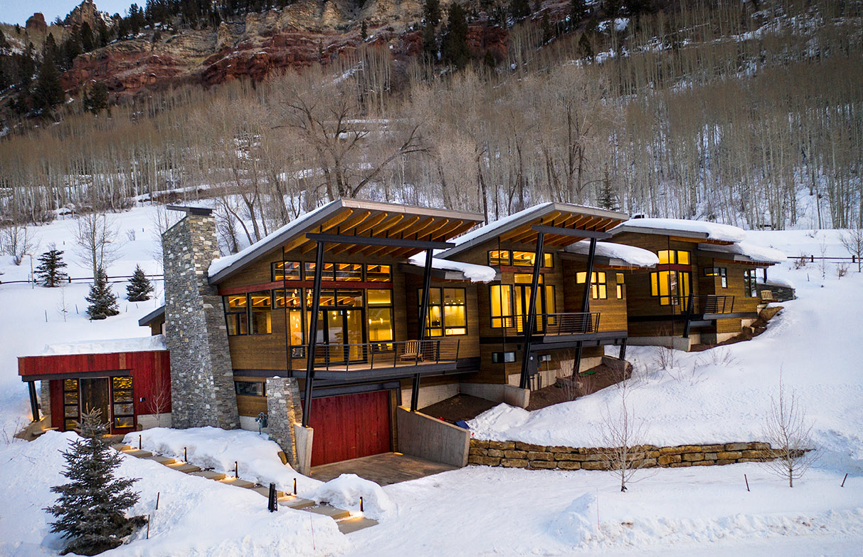 custom home in Telluride by Blue Sky Builders